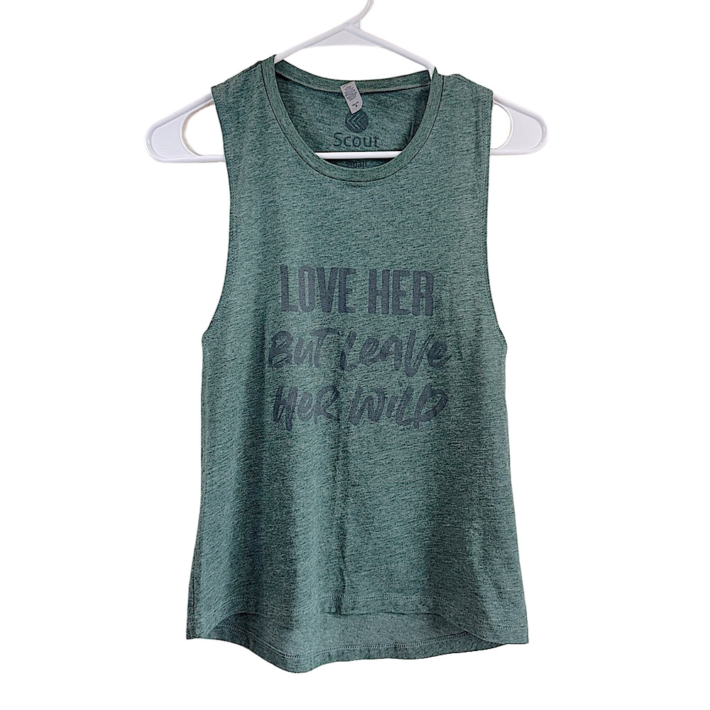 SCOUT DESIGNS Muscle Tee “Love Her But Leave Her Wild”